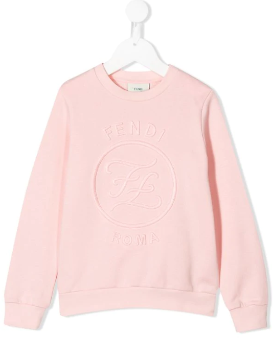 Pink Kid's 4Y Logo Sweatshirt
