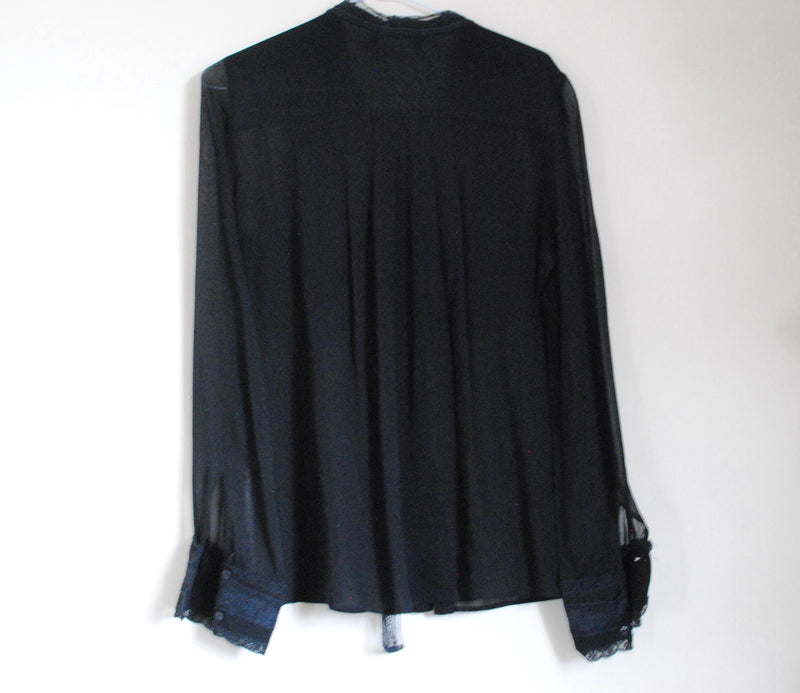 MaxMara Black Lace Blouse