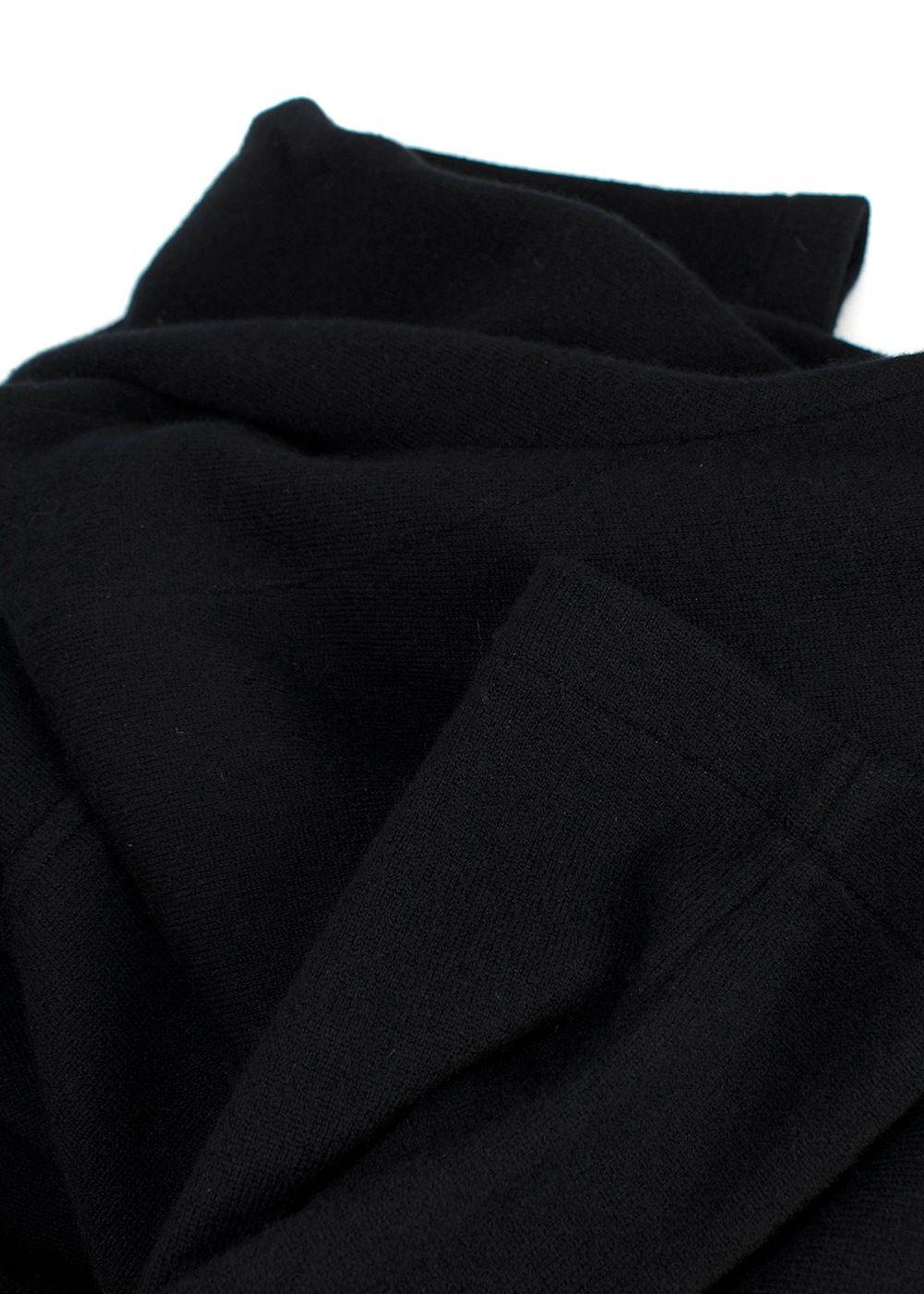 Battistoni Black Cashmere Long Coat