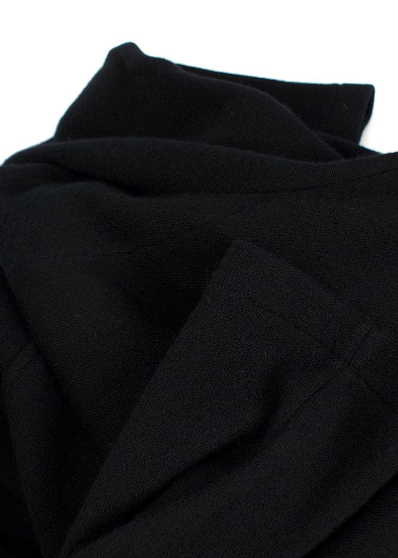 Battistoni Black Cashmere Long Coat