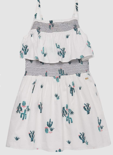 Tommy Hilfiger Cactus Allover Print Cotton Dress