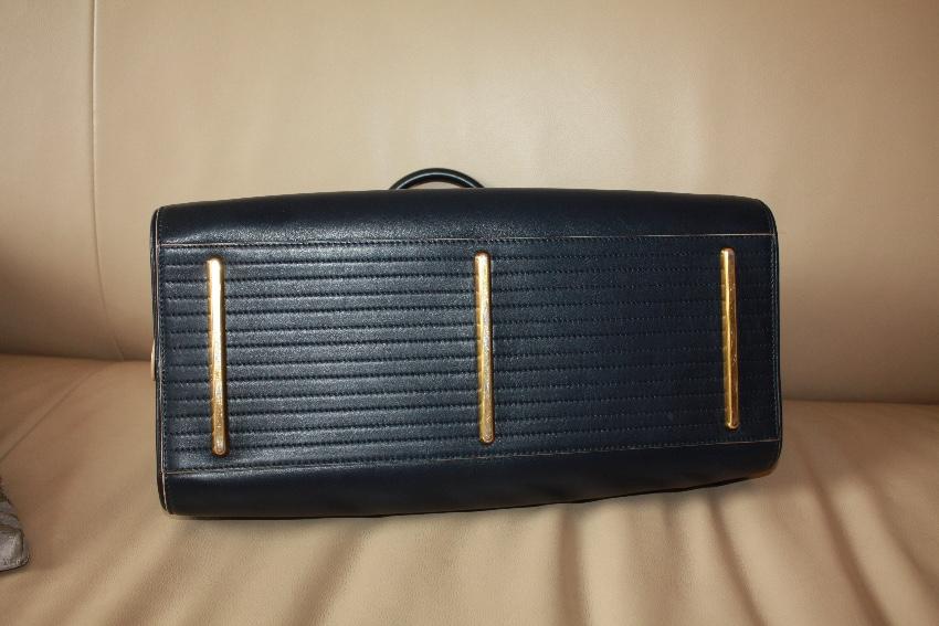 Proenza Schouler Navy Leather Kiri Tote Bag & Wallet