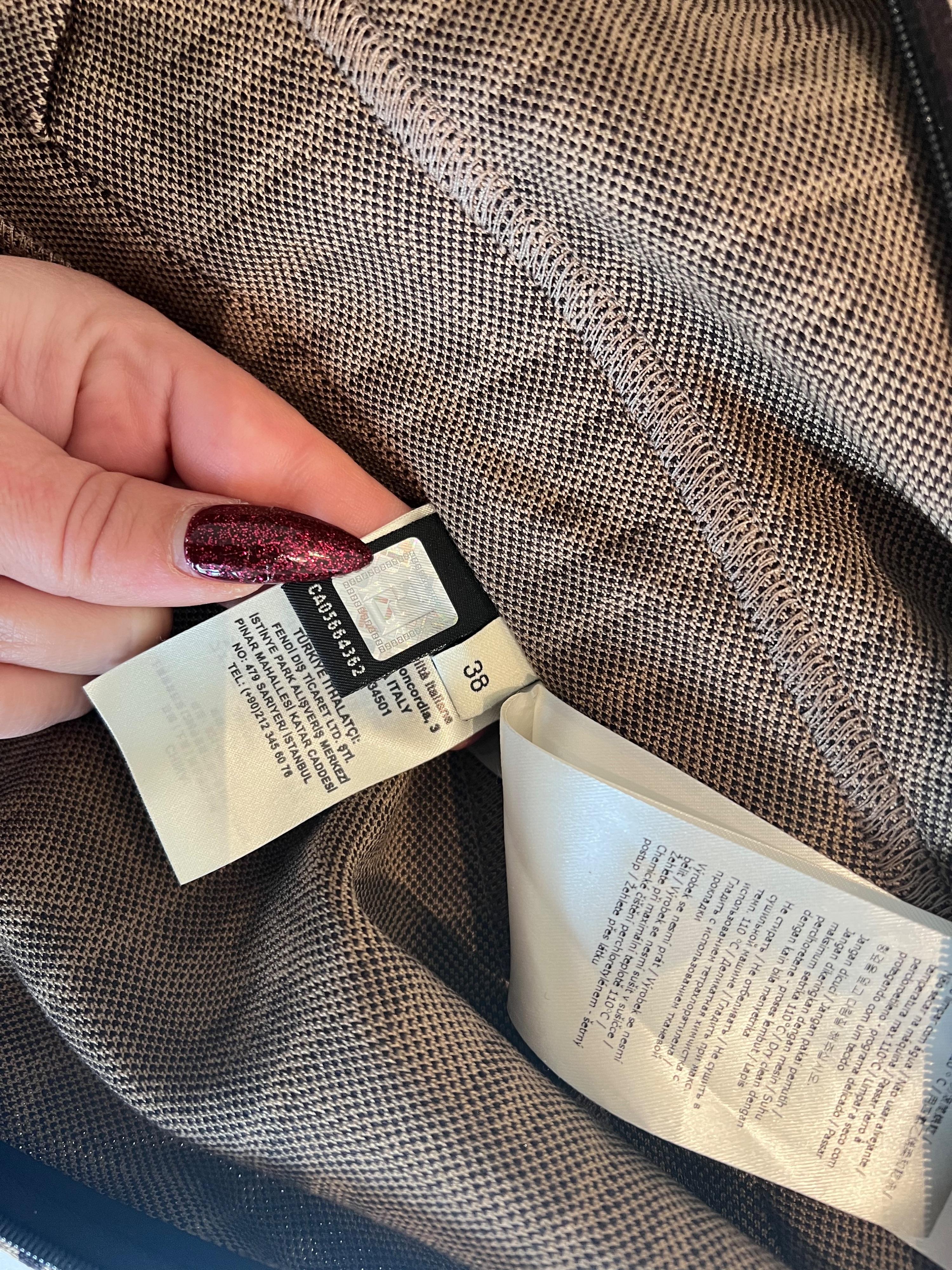 Fendi x Fila Bardot Monogram Midi Dress