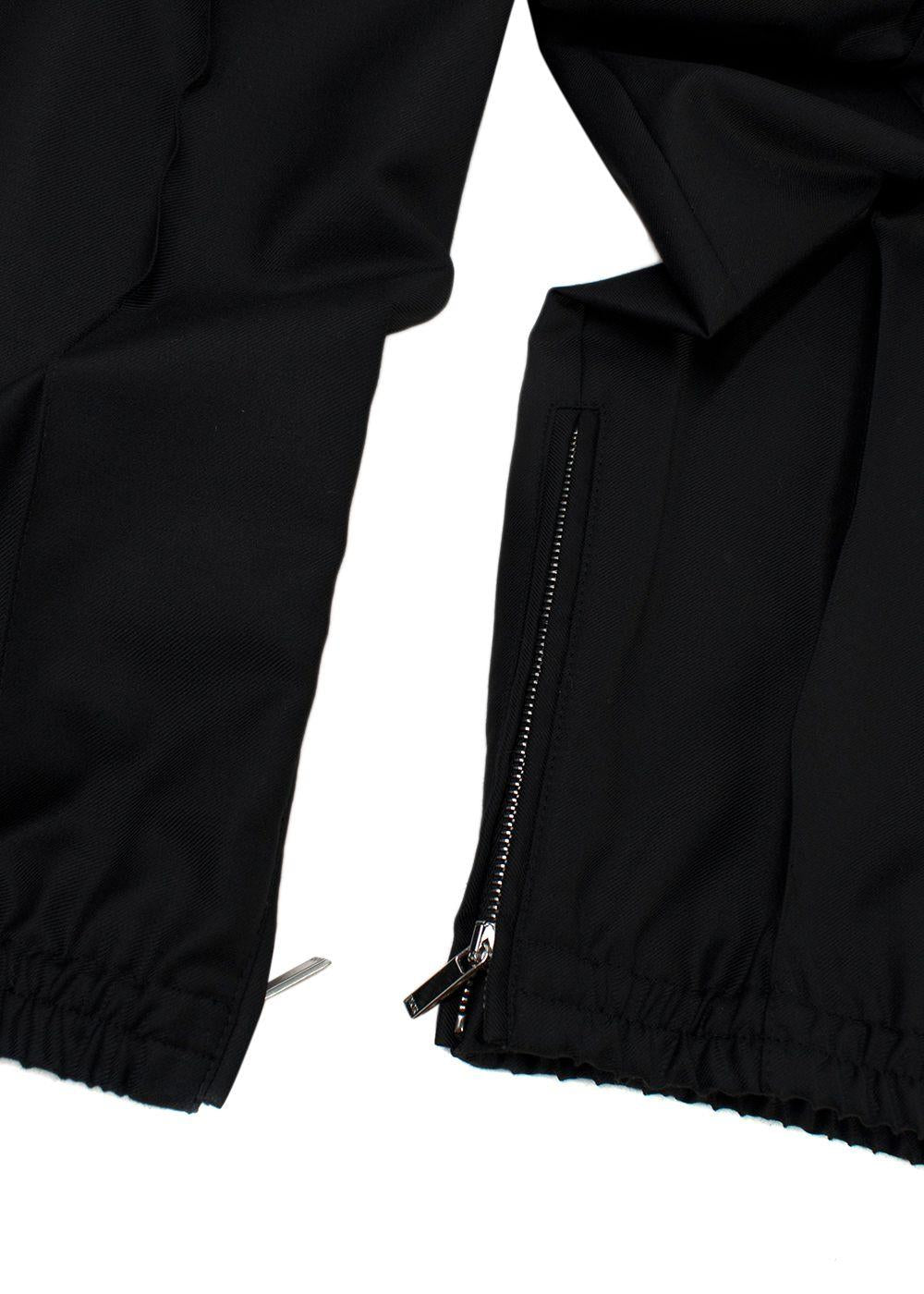 Dior Homme Black Virgin Wool Joggers