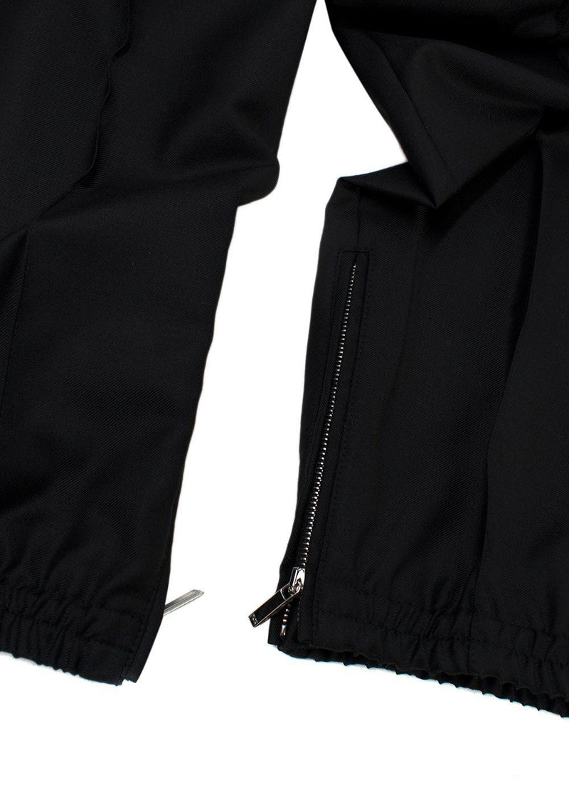 Dior Homme Black Virgin Wool Joggers
