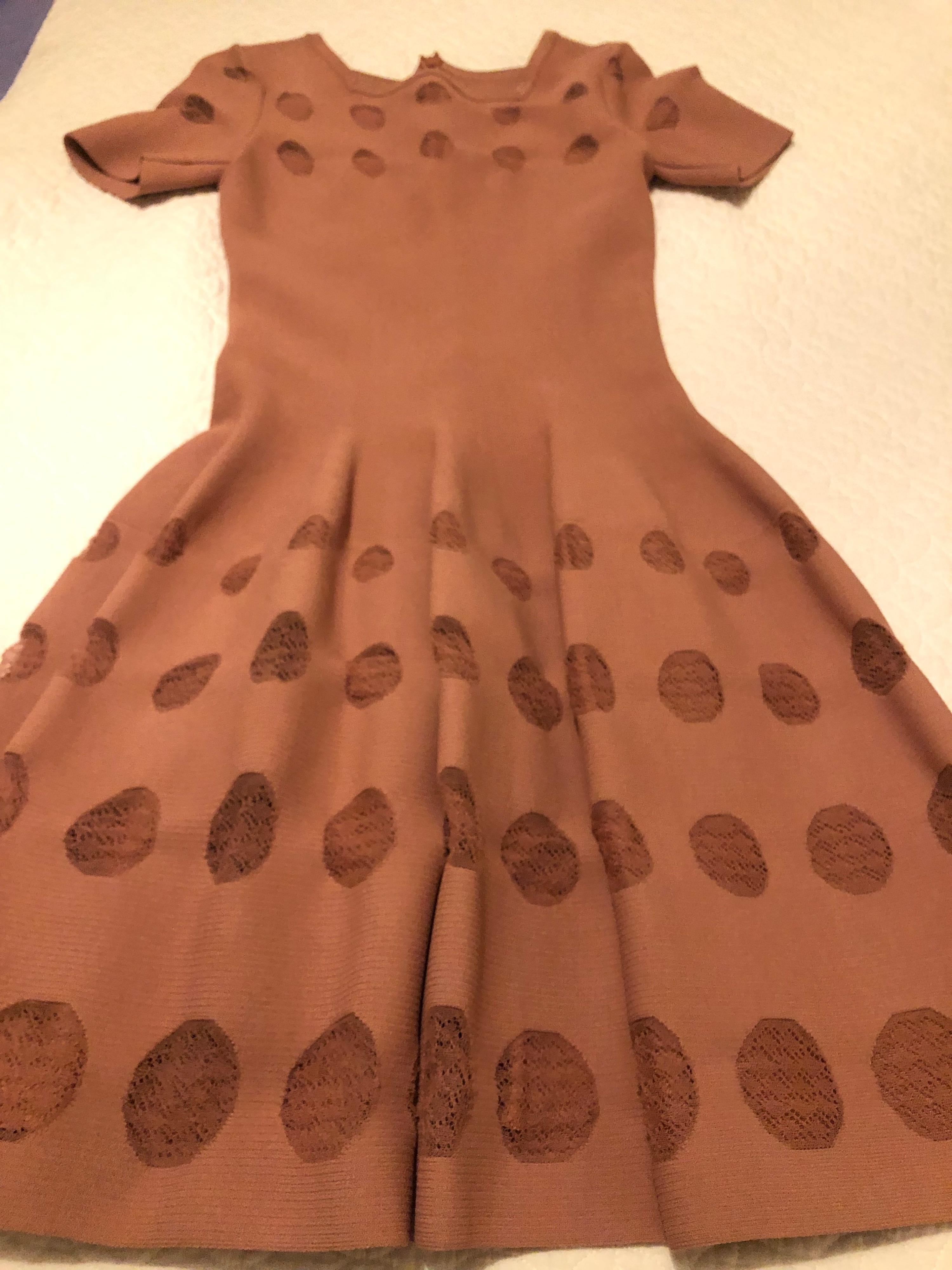 Alaia Pink Skater Dress