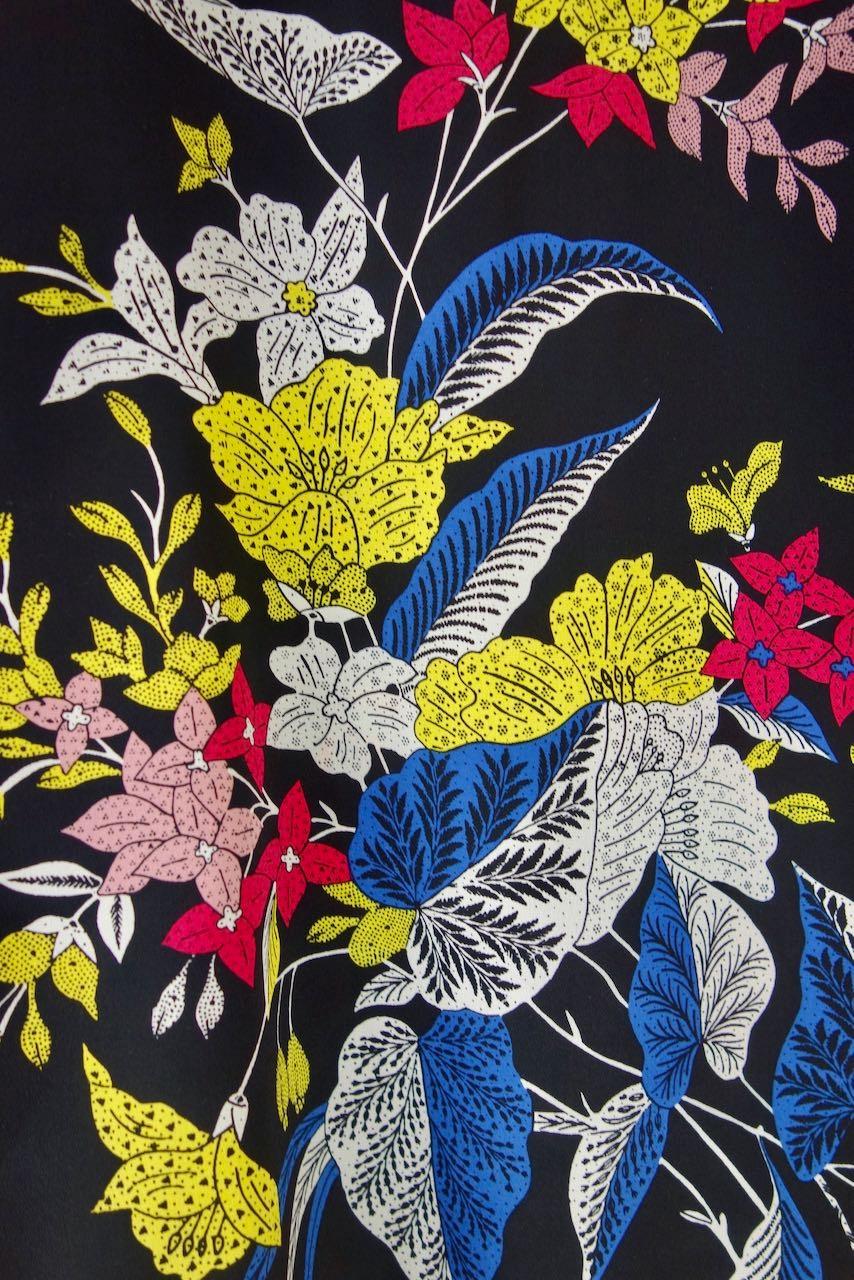 Multicolour silk sleeveless top