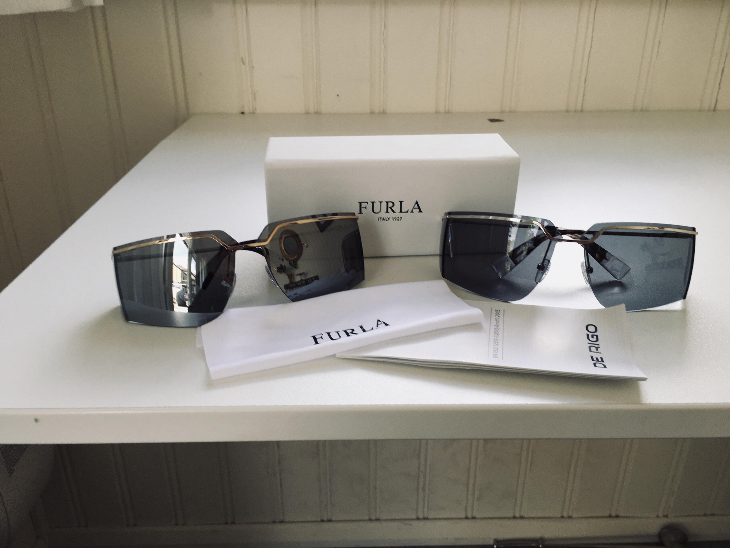 Furla De Rigo Rimless Shield Sunglasses