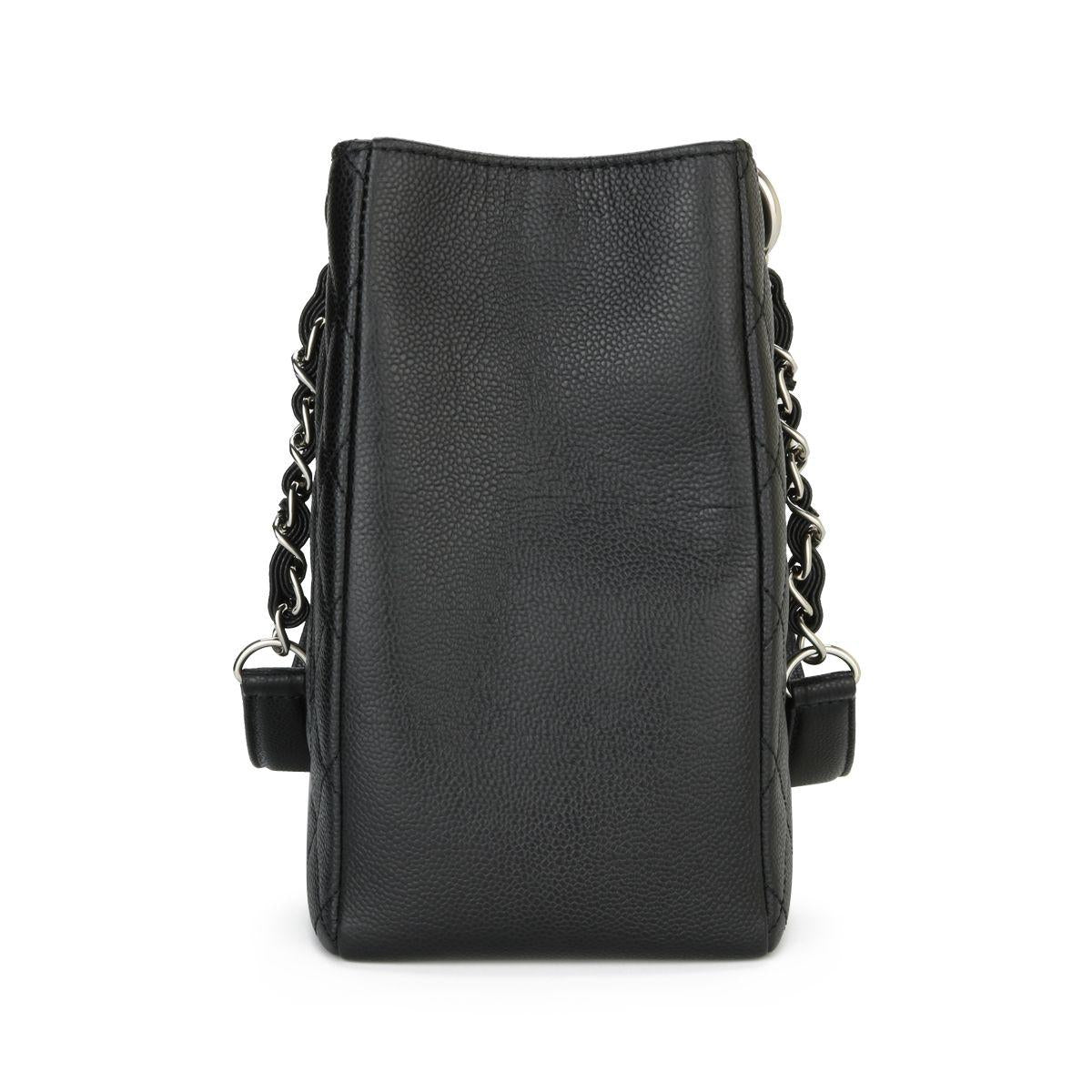 Chanel Black Caviar Leather Grand Shopper Tote