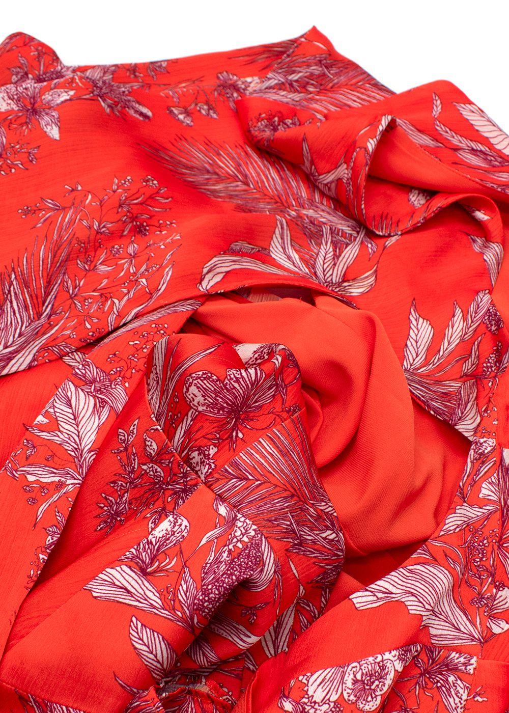 Alexis Cassara Orange Floral Mini Dress