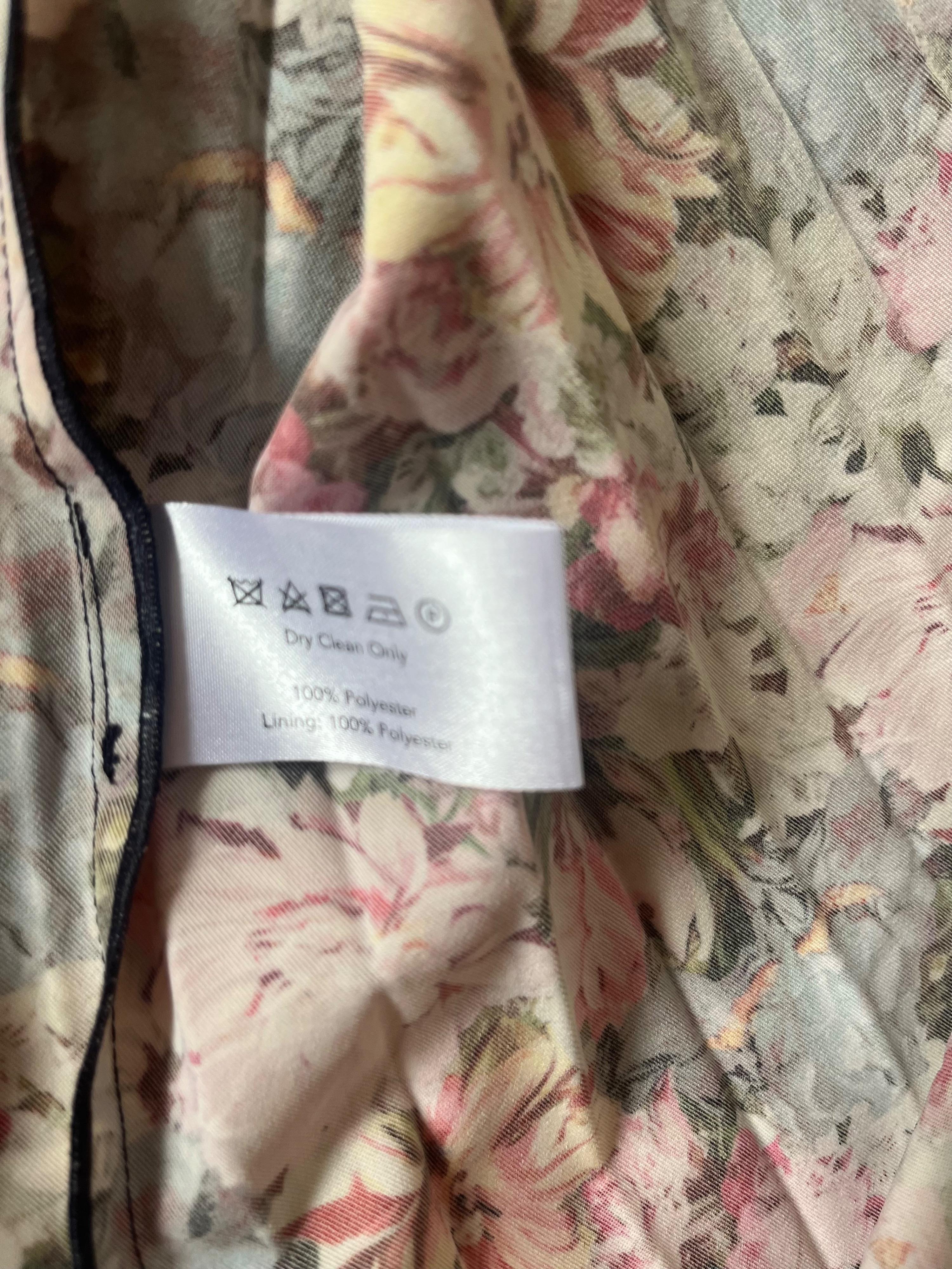 Borgo De Nor Red Floral Alexis Midi Dress