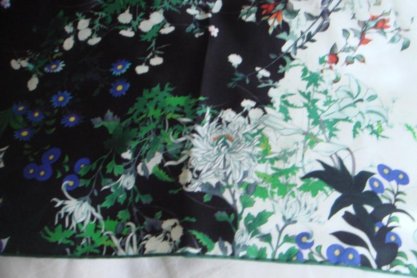 Givenchy Multicoloured Floral Print Silk Scarf