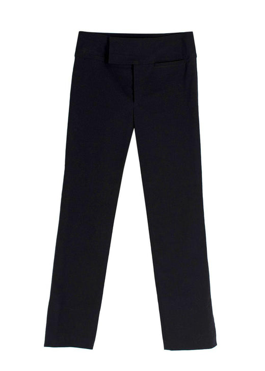 Isabel Marant Black Cotton Blend Slim Trousers