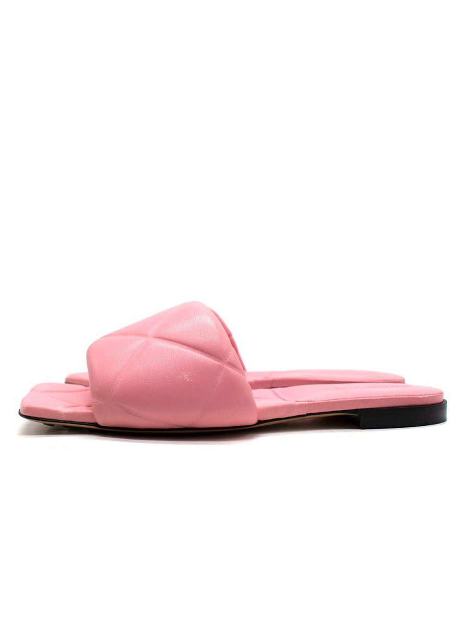 Bottega Veneta Pink Lido Flat Sandals