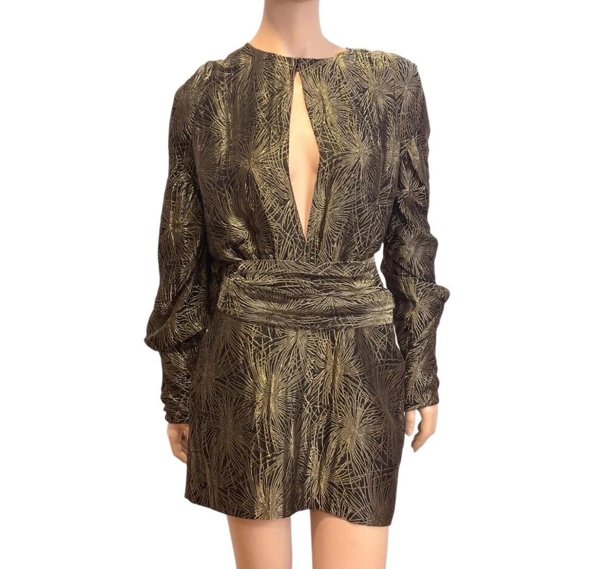 Saint Laurent Silk Blend Mini Dress