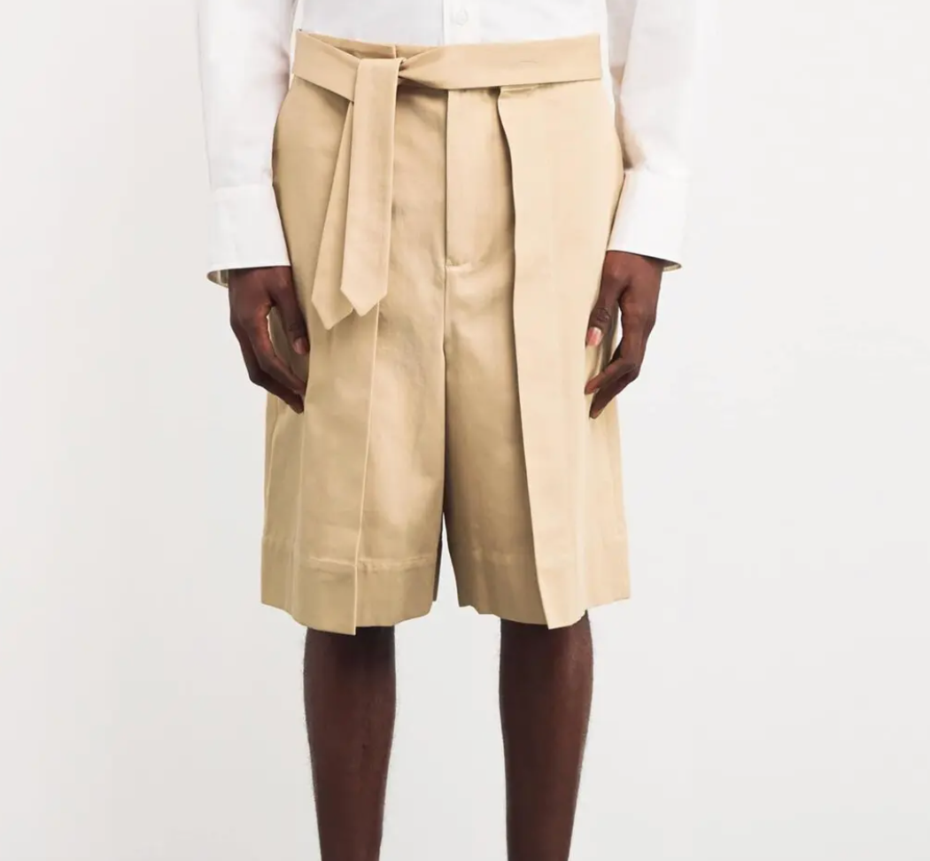 JW Anderson Belted Pleated Shorts