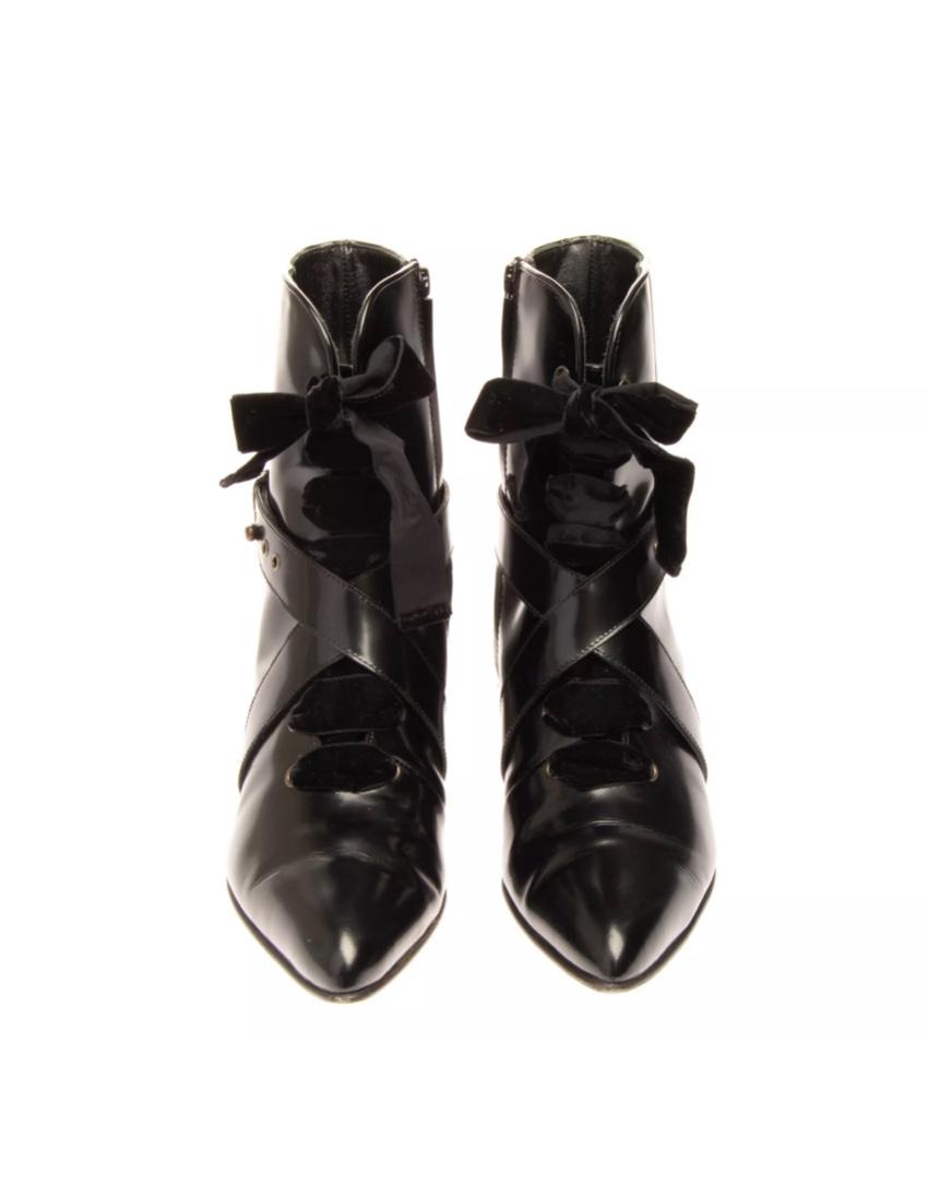 PHILOSOPHY DI LORENZO SERAFINI Black Leather Ankle Boots