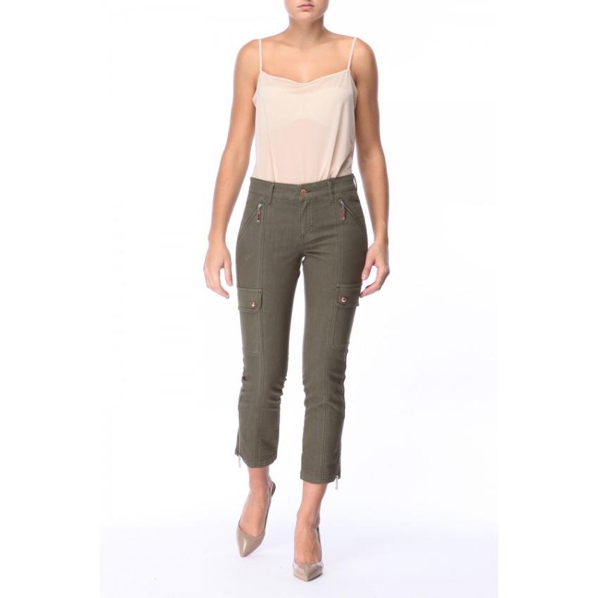 Escada Cropped Khaki Jeans