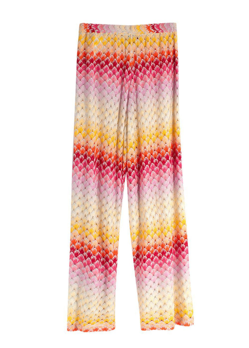 Missoni Multicoloured Side Slit Trousers