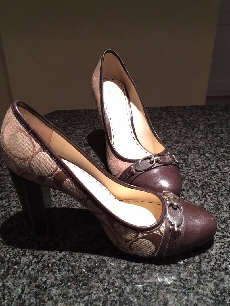 Coach Monogrammed Pumps