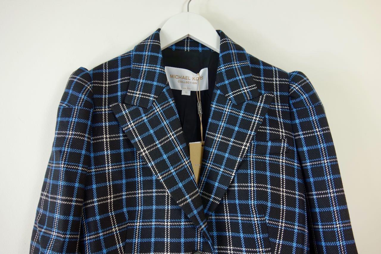 Collection Plaid Virgin Wool Tailored Jacket