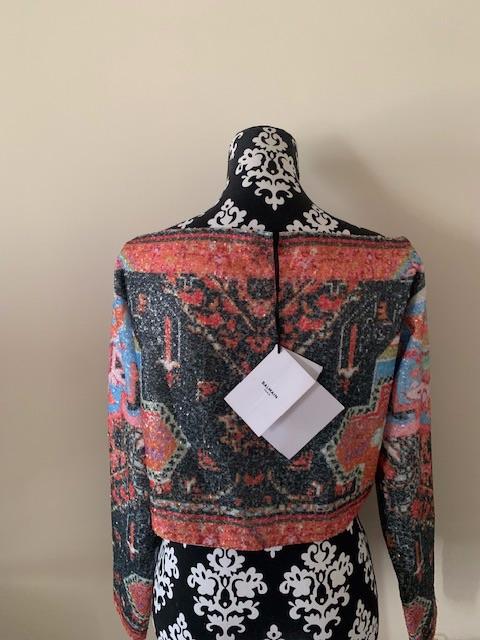 Abstract Printed Off The Shoulder Top