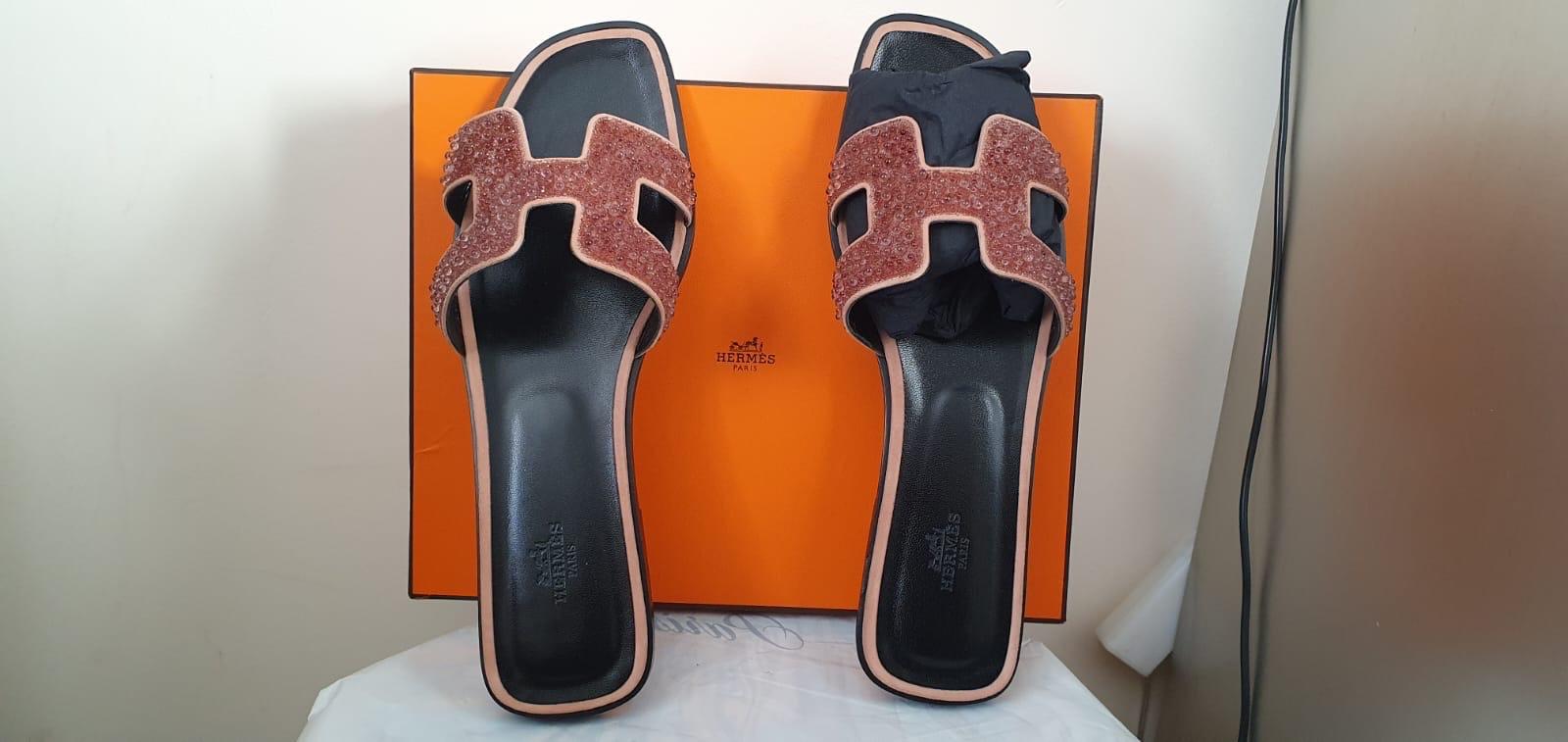 Hermes Embellished Oran Sandals