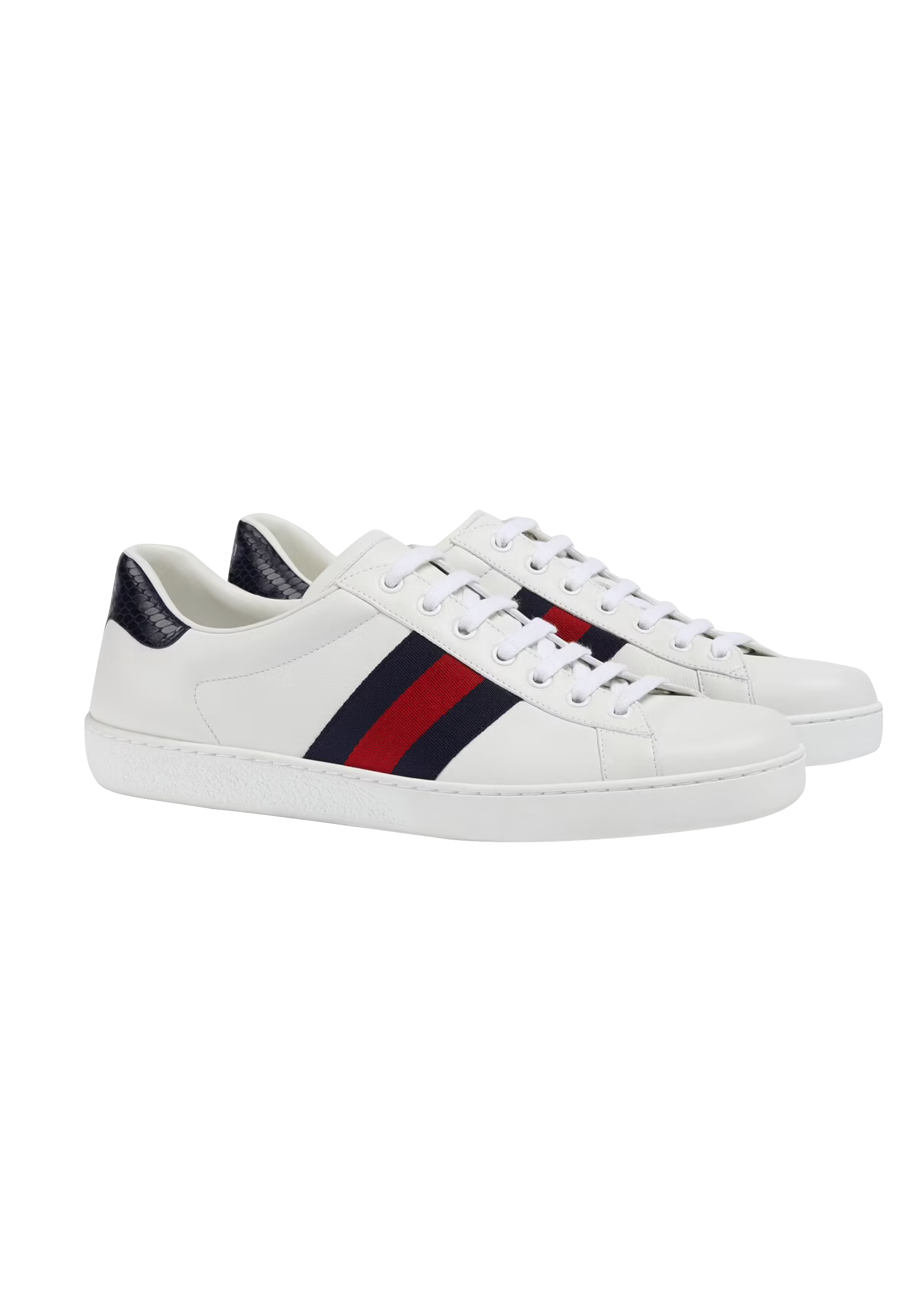 White leather Ace trainers