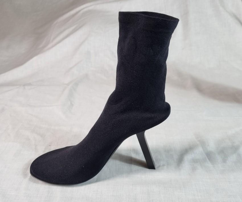 Balenciaga Black Stretch Knit Sock Boots