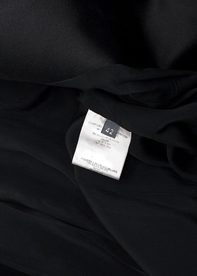 Alexander McQueen Black Blazer with Gold Button Fastening