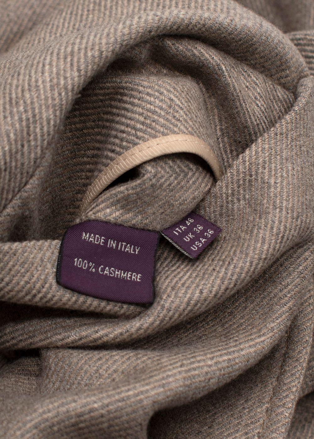 Asprey Beige Cashmere Long Coat