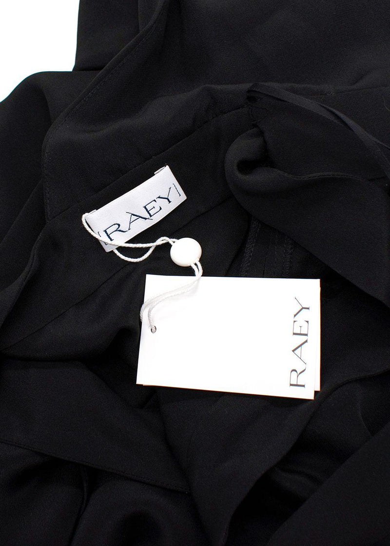 Raey Black Backless Wrap Dress