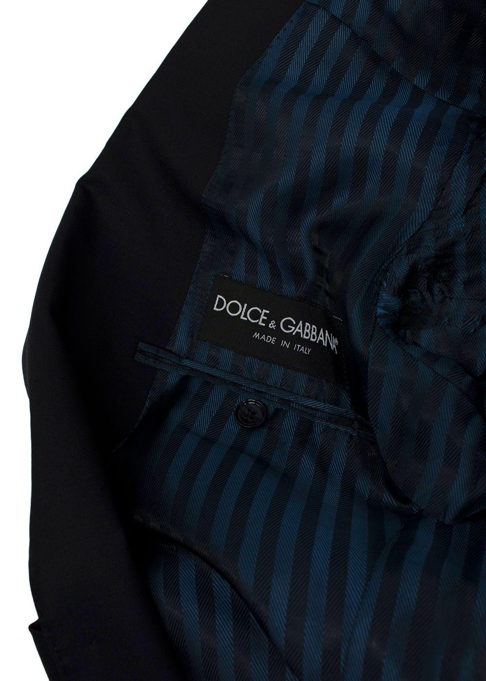 Dolce & Gabbana Navy Single Breasted Blazer