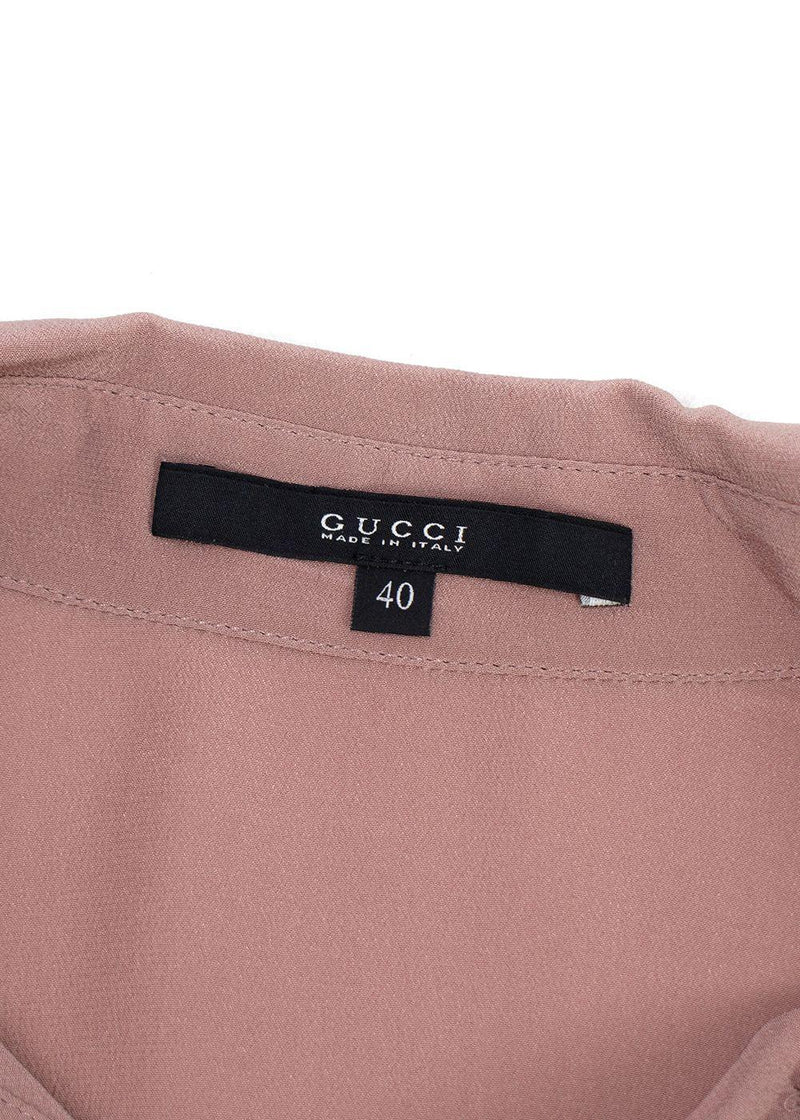 Gucci Dusky Pink Silk Blouse