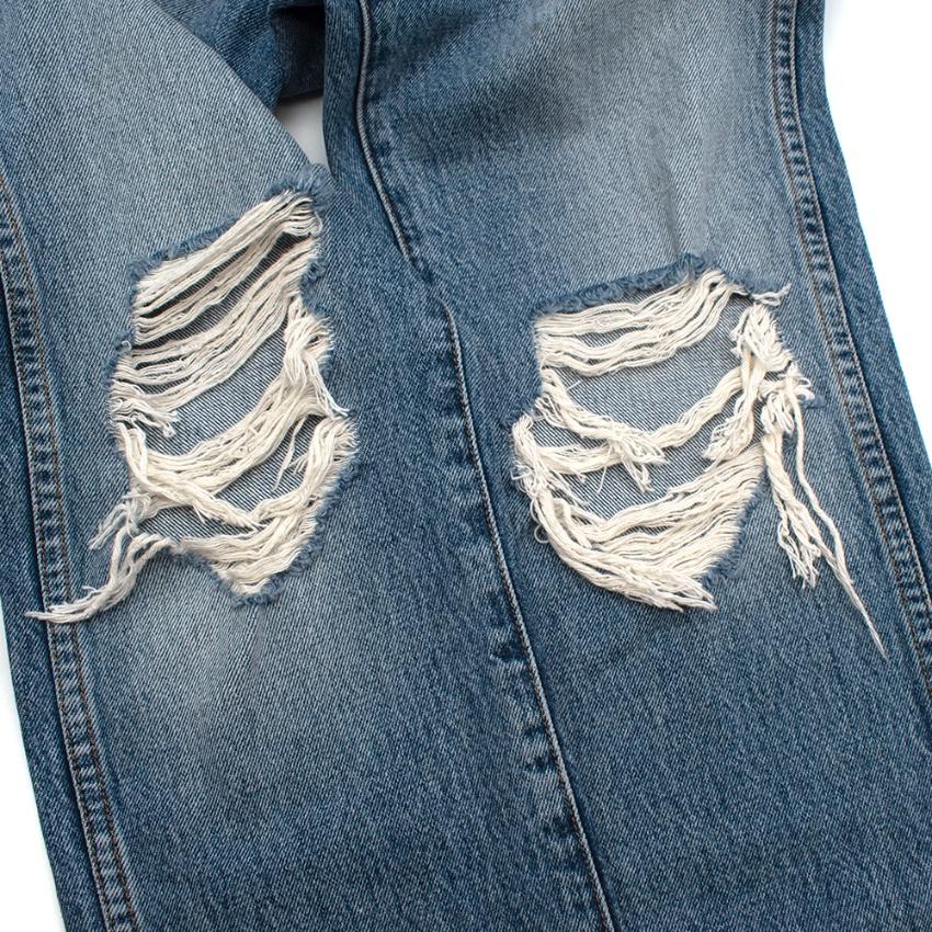 Khaite Blue Denim Kyle Distressed Jeans
