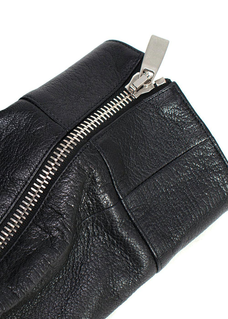 Michael Kors Collection Black Leather Biker Jacket