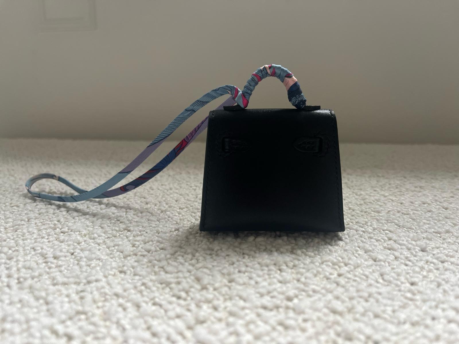 Hermes Noir Mini Kelly Twilly Bag Charm