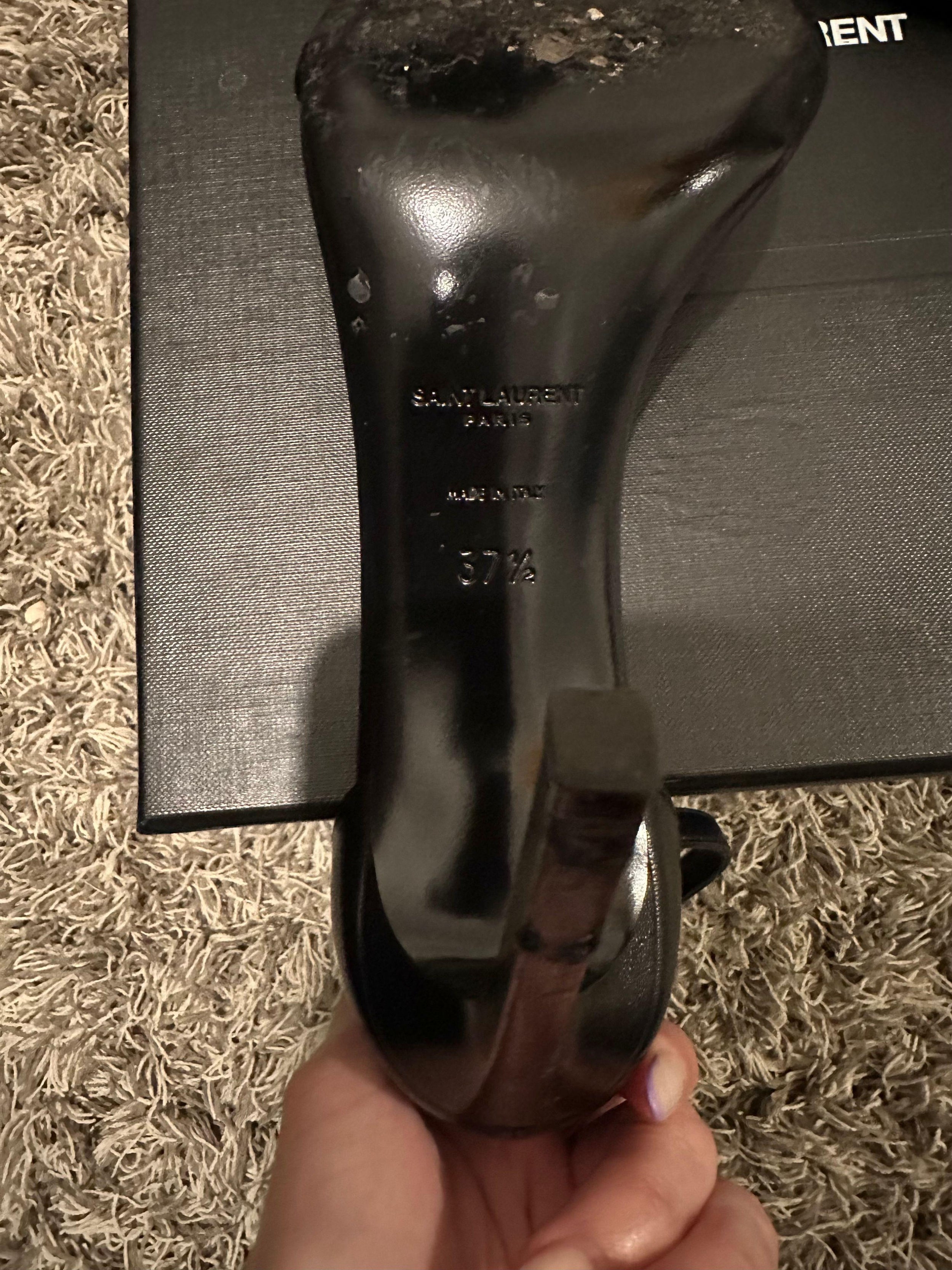 Jane 105 Black Leather Sandals