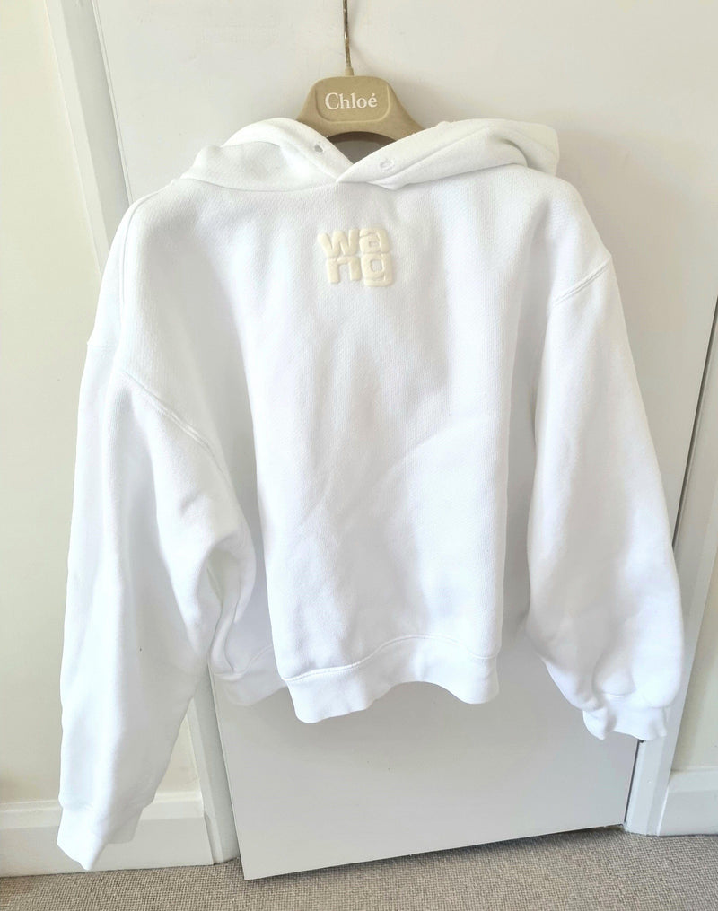 Alexander Wang White Hooded Sweatshirt