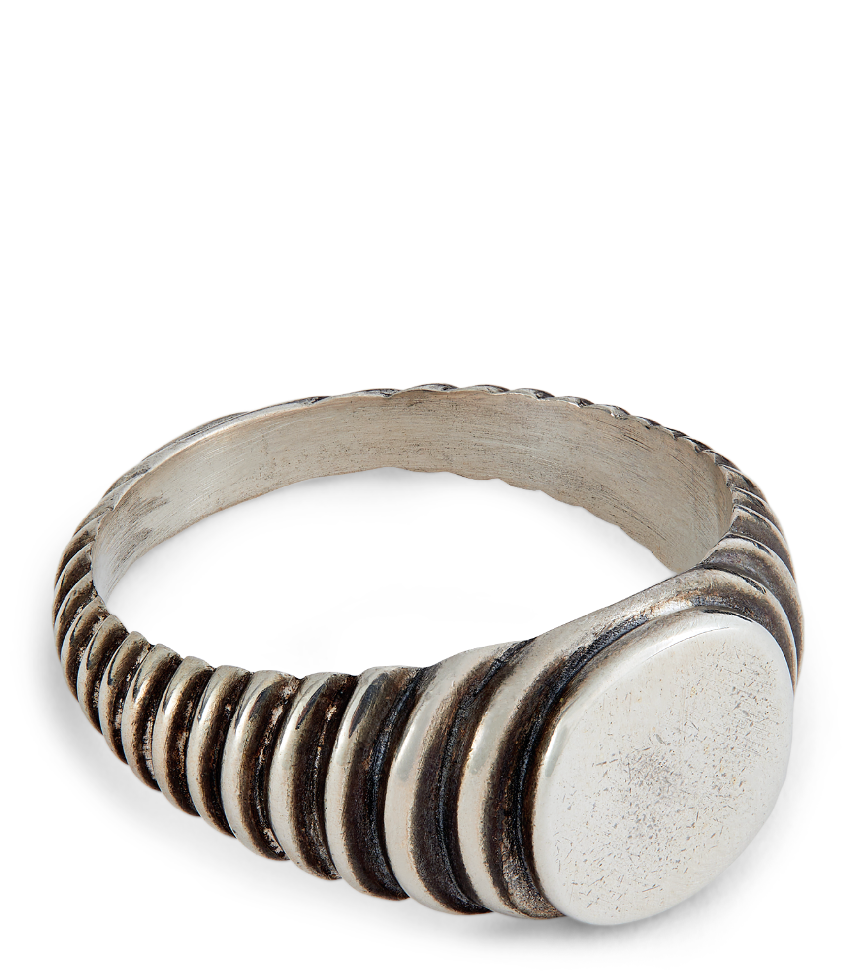 Maor Lira Sterling Silver Signet Ring Size 9
