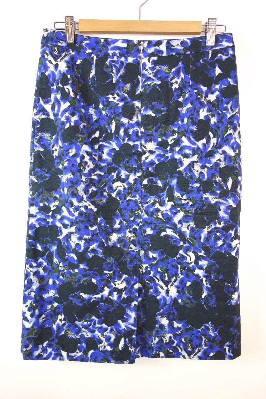 Erdem floral-print cotton midi skirt