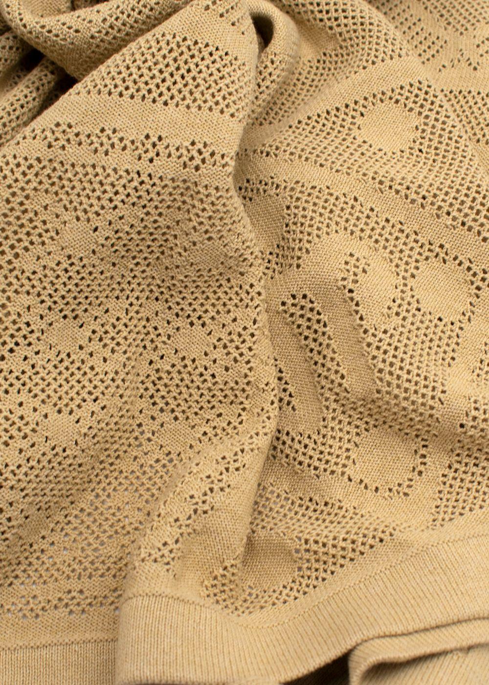 Nanushka Ochre Knit Wrap Sarong