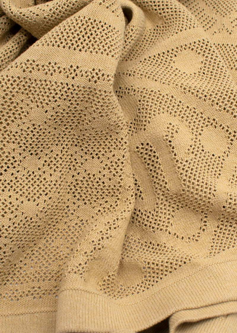 Nanushka Ochre Knit Wrap Sarong