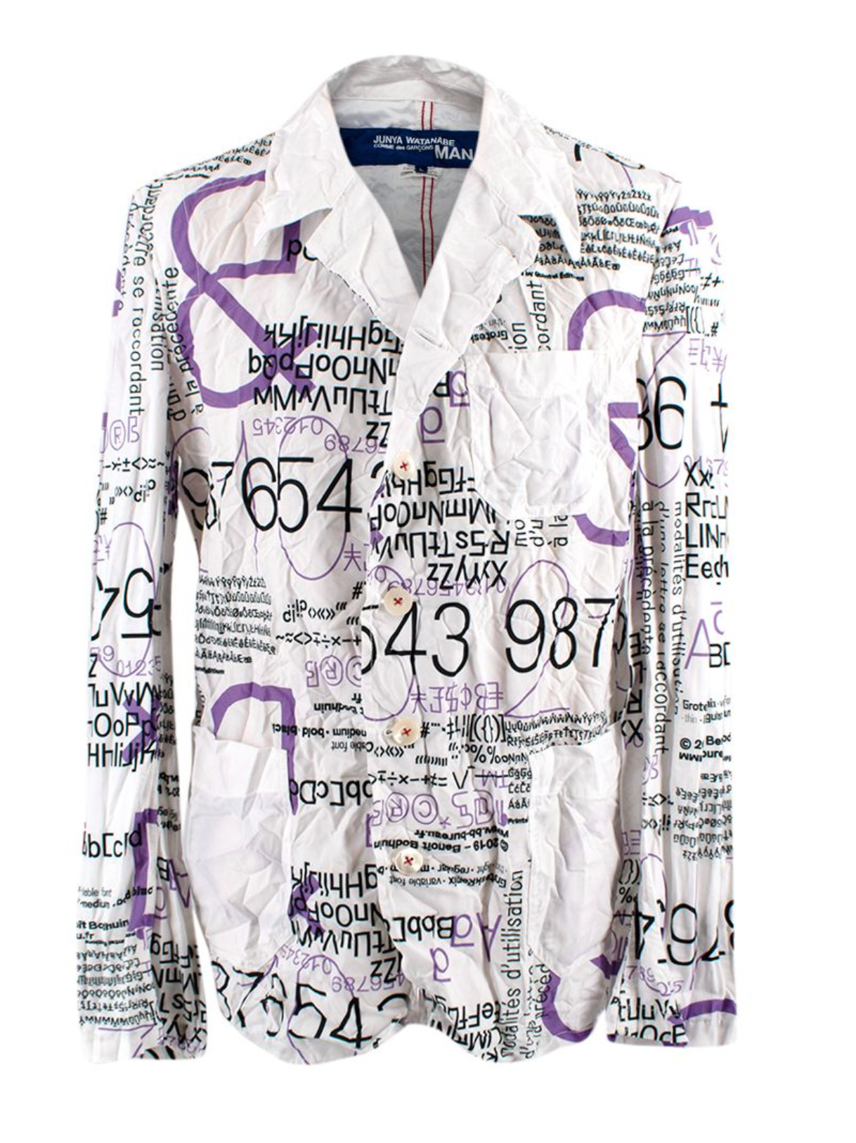 Homme Plus Printed Long Sleeve Shirt