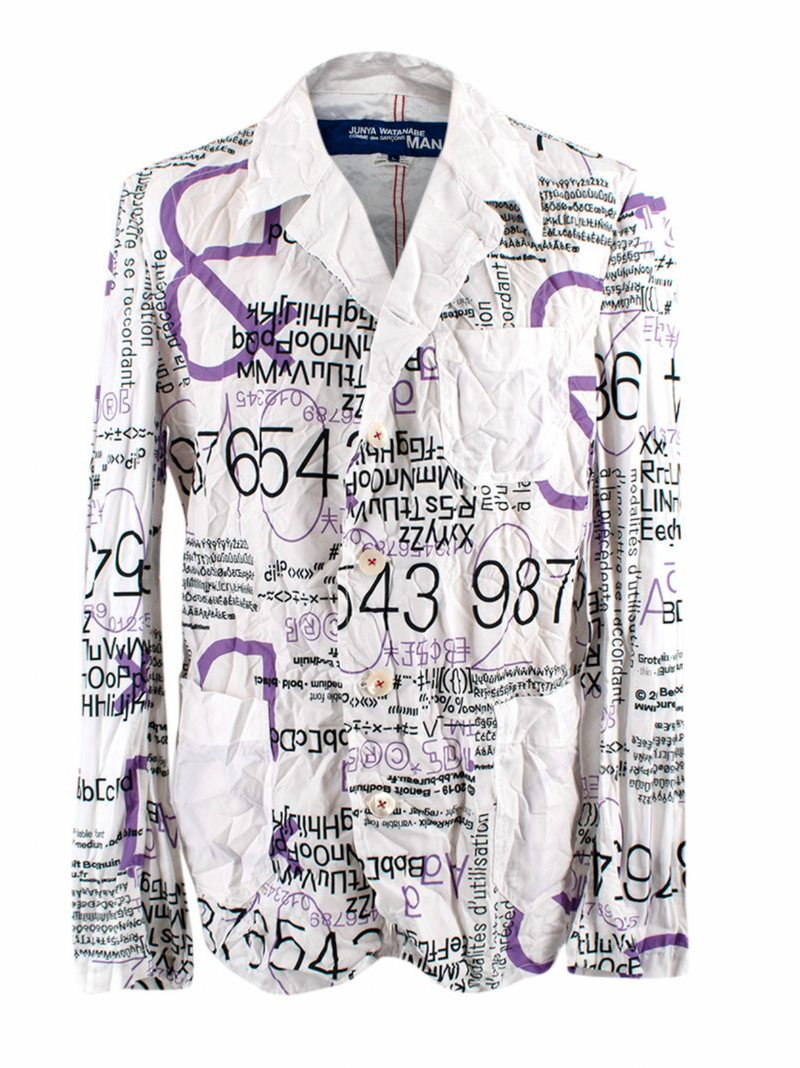 Homme Plus Printed Long Sleeve Shirt