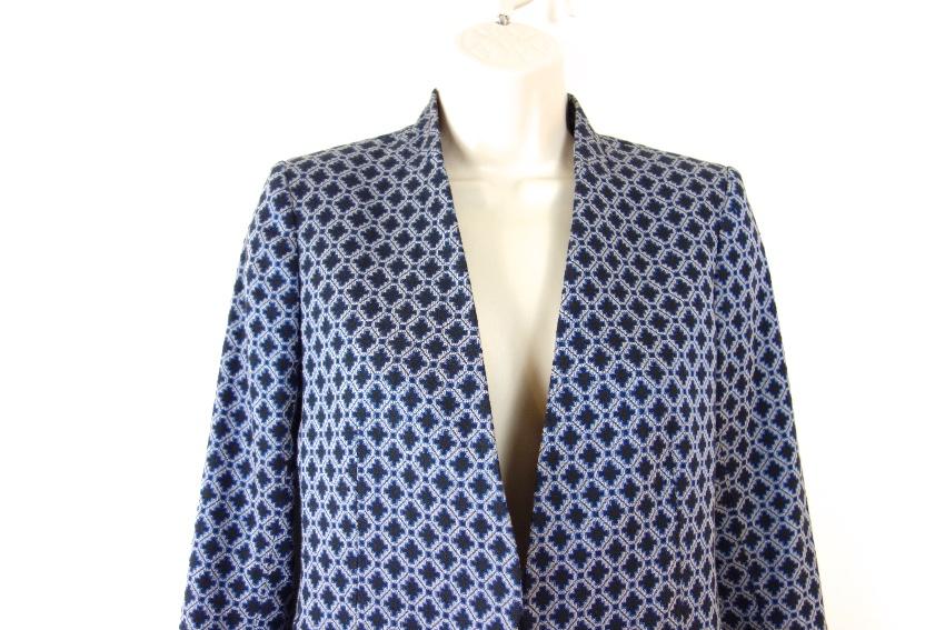 Theory stretch-wool geometric jacket