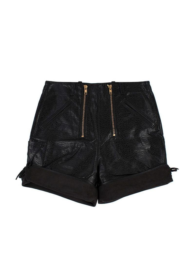 Philosophy Di Lorenzo Serafini Faux Leather Shorts