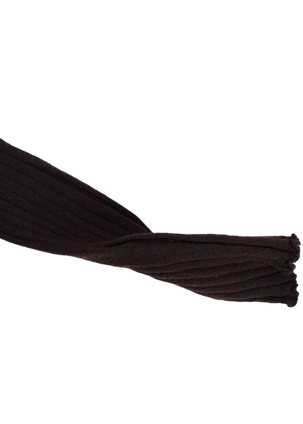 Bottega Veneta Dark Brown Long Sleeve Ribbed Top