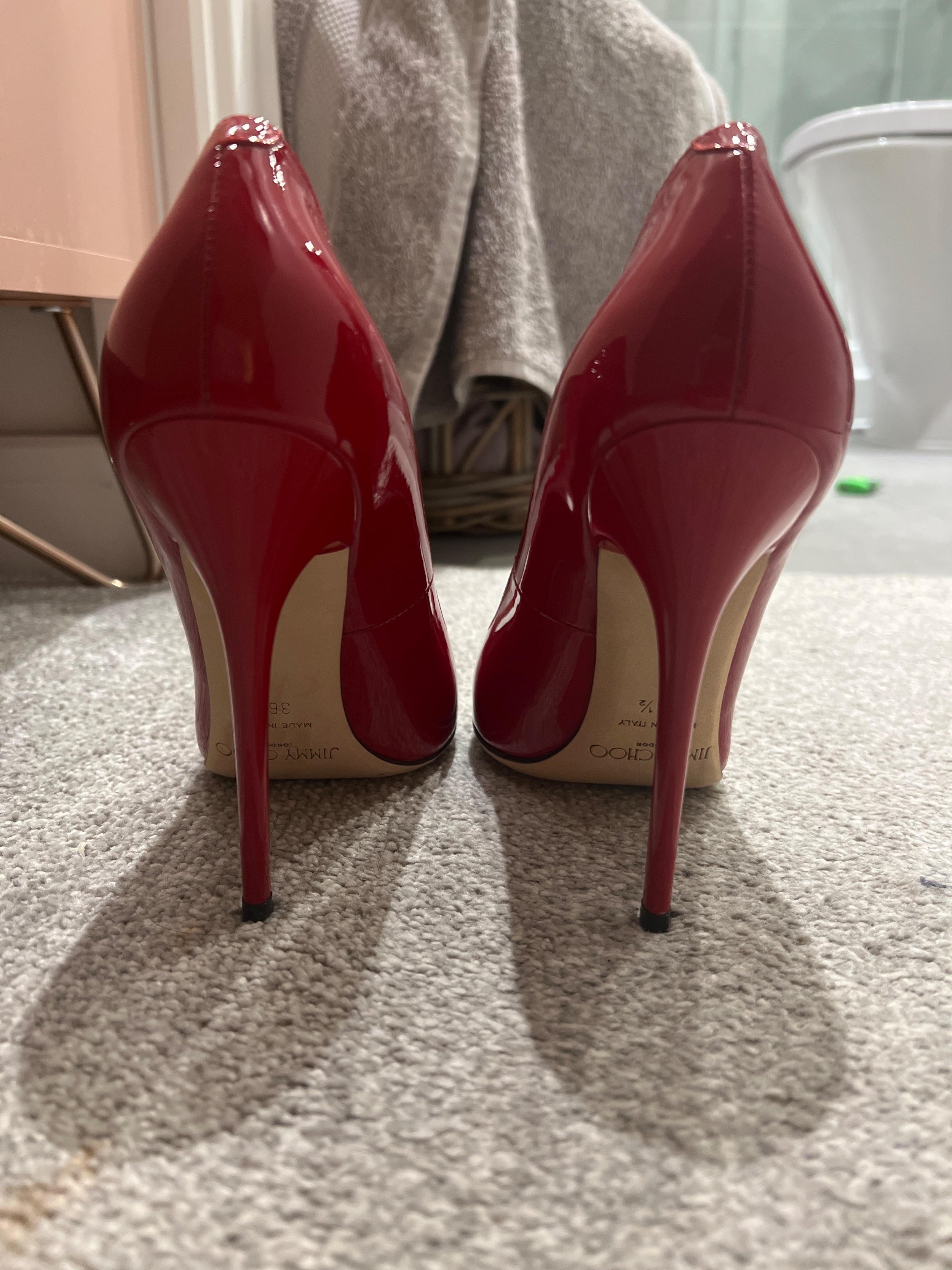 Red Patent Anouk 120mm Pumps