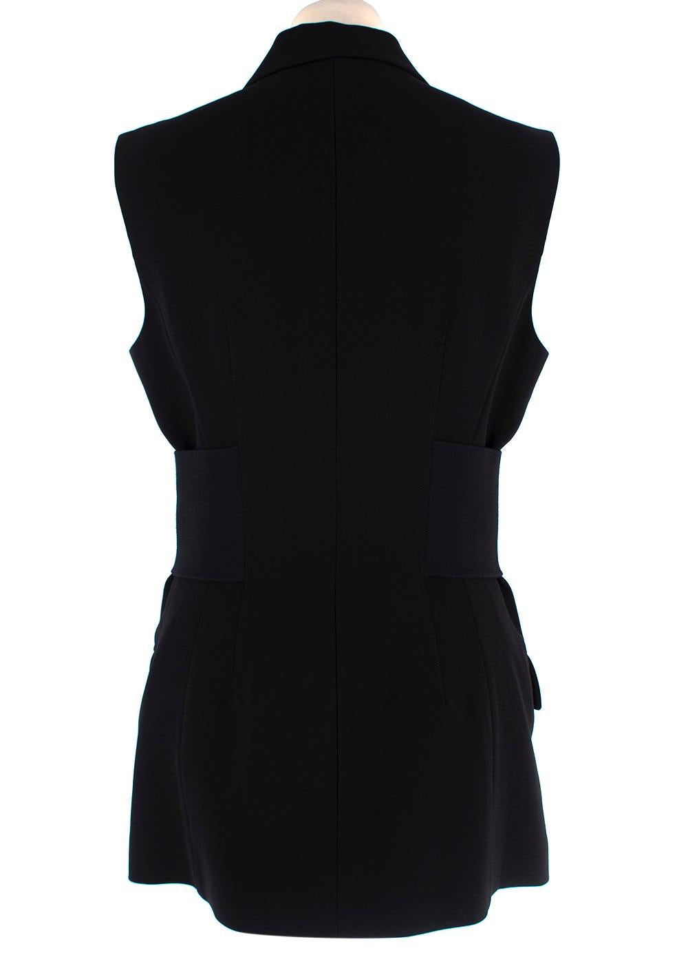 Alexander Wang Black Sleeveless Blazer Dress